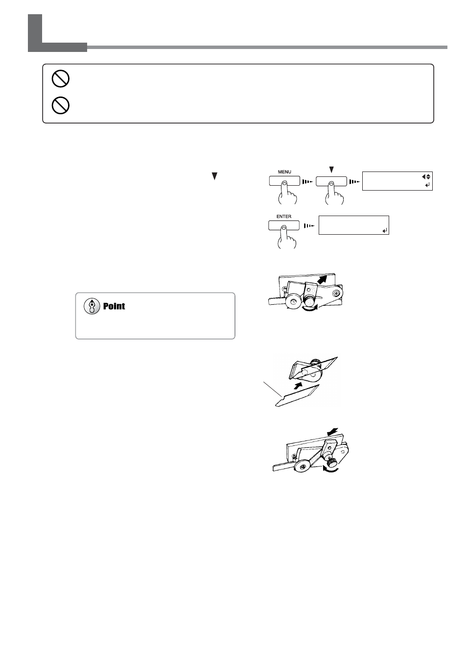 7 how to replace the separating knife | Roland SC-545EX User Manual | Page 95 / 135