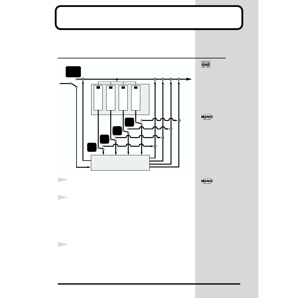 Applying an effect, Specifying the effect routing, P. 41) | Effects | Roland MC-09 User Manual | Page 41 / 88