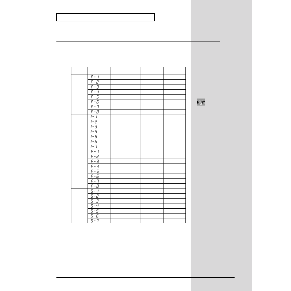 Changing the effect type | Roland MC-09 User Manual | Page 44 / 88