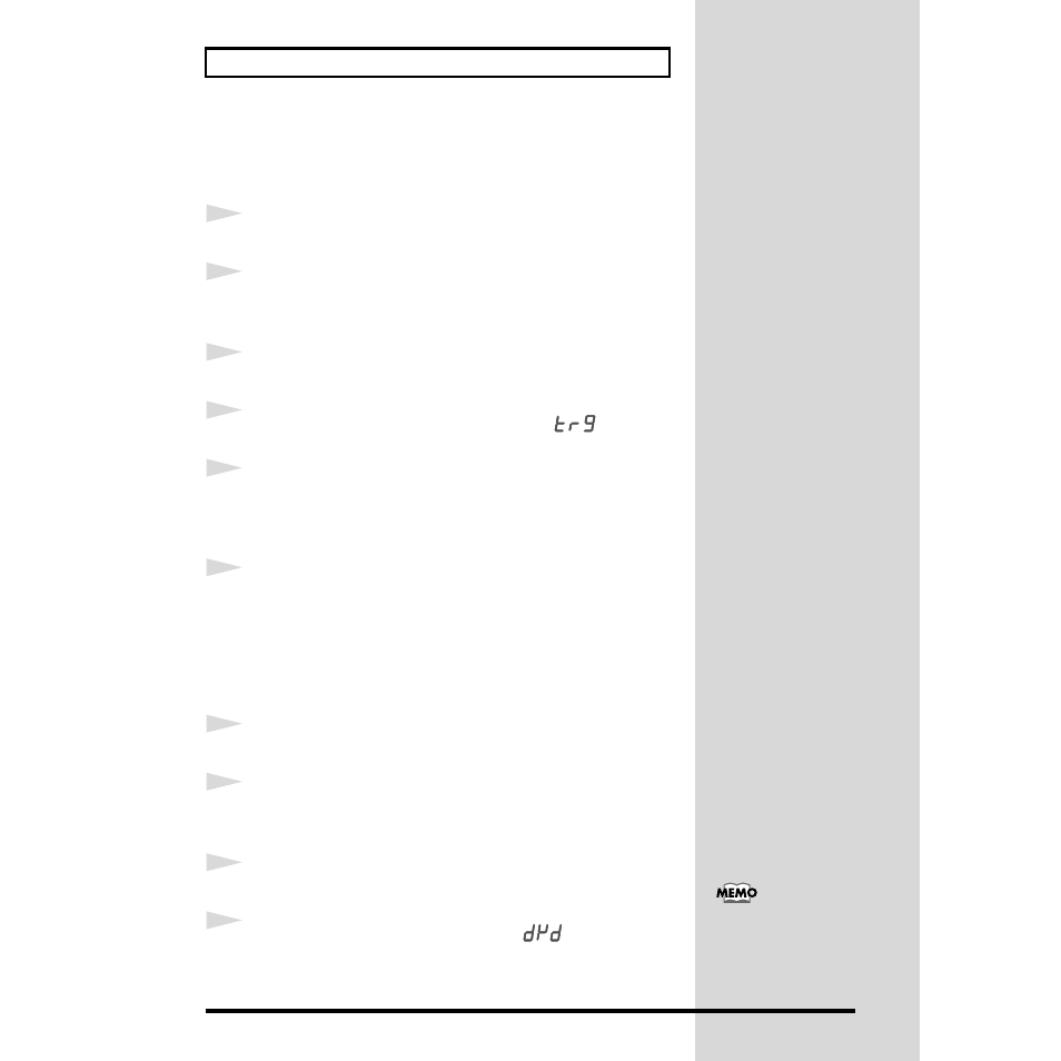 Realtime performance using trigger, Realtime performance using divide times 16 | Roland MC-09 User Manual | Page 52 / 88