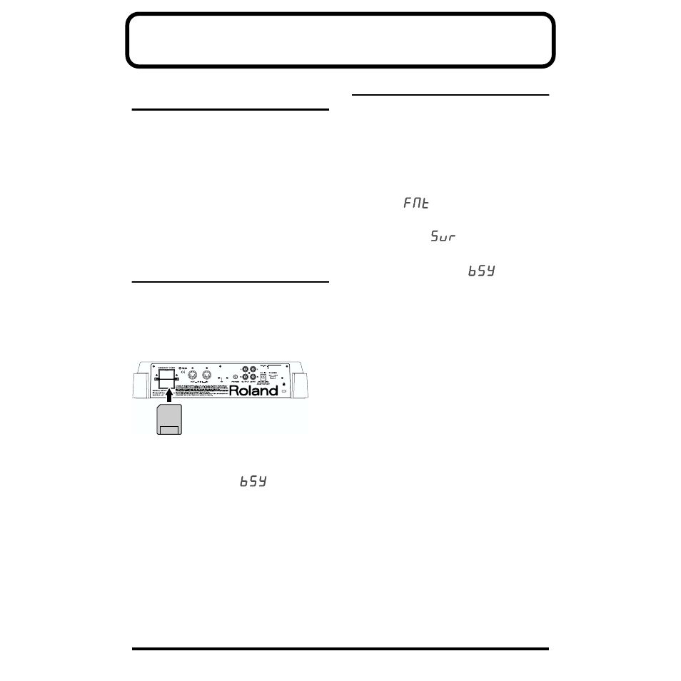 Using a memory card, Memory cards usable with the mc-09, Cautions when using a memory card | Formatting a memory card | Roland MC-09 User Manual | Page 58 / 88