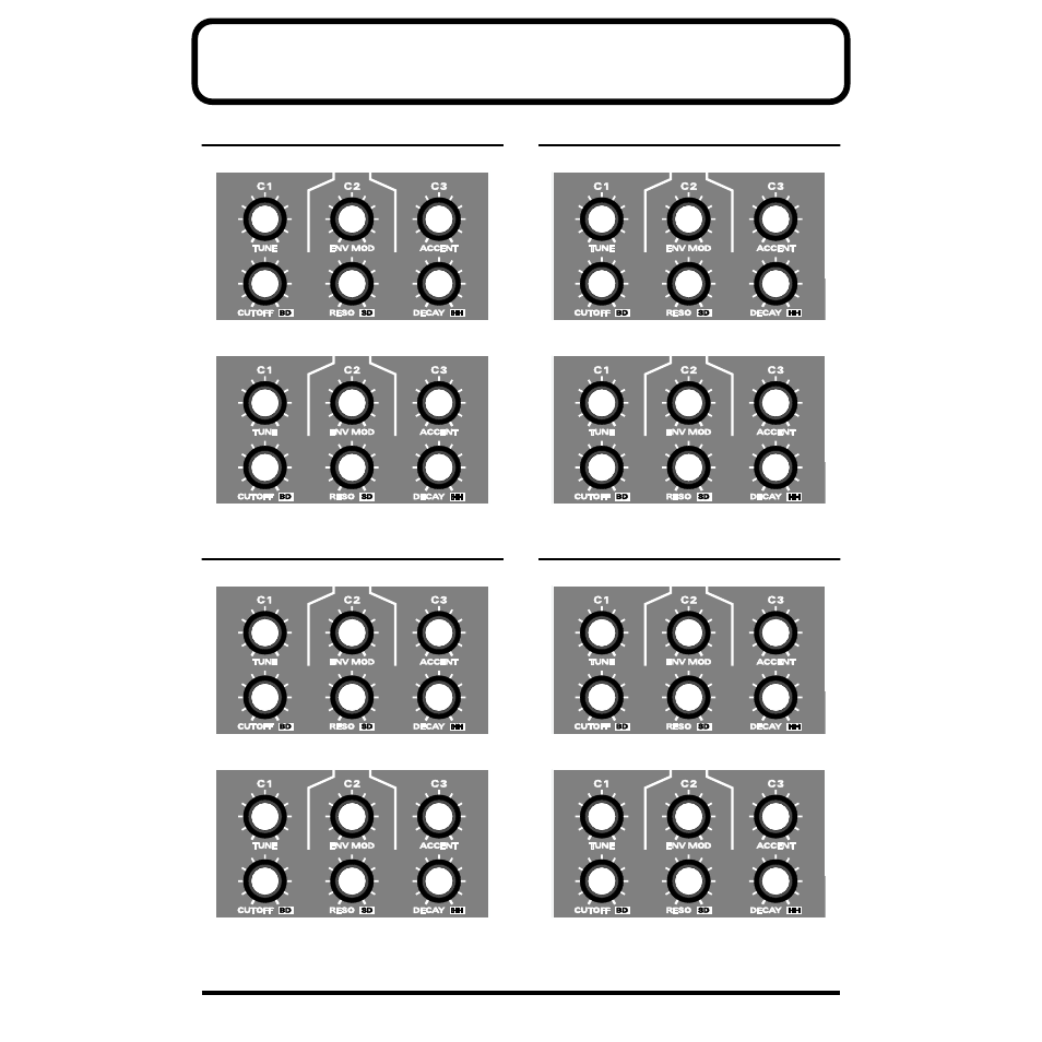 Blank chart | Roland MC-09 User Manual | Page 86 / 88