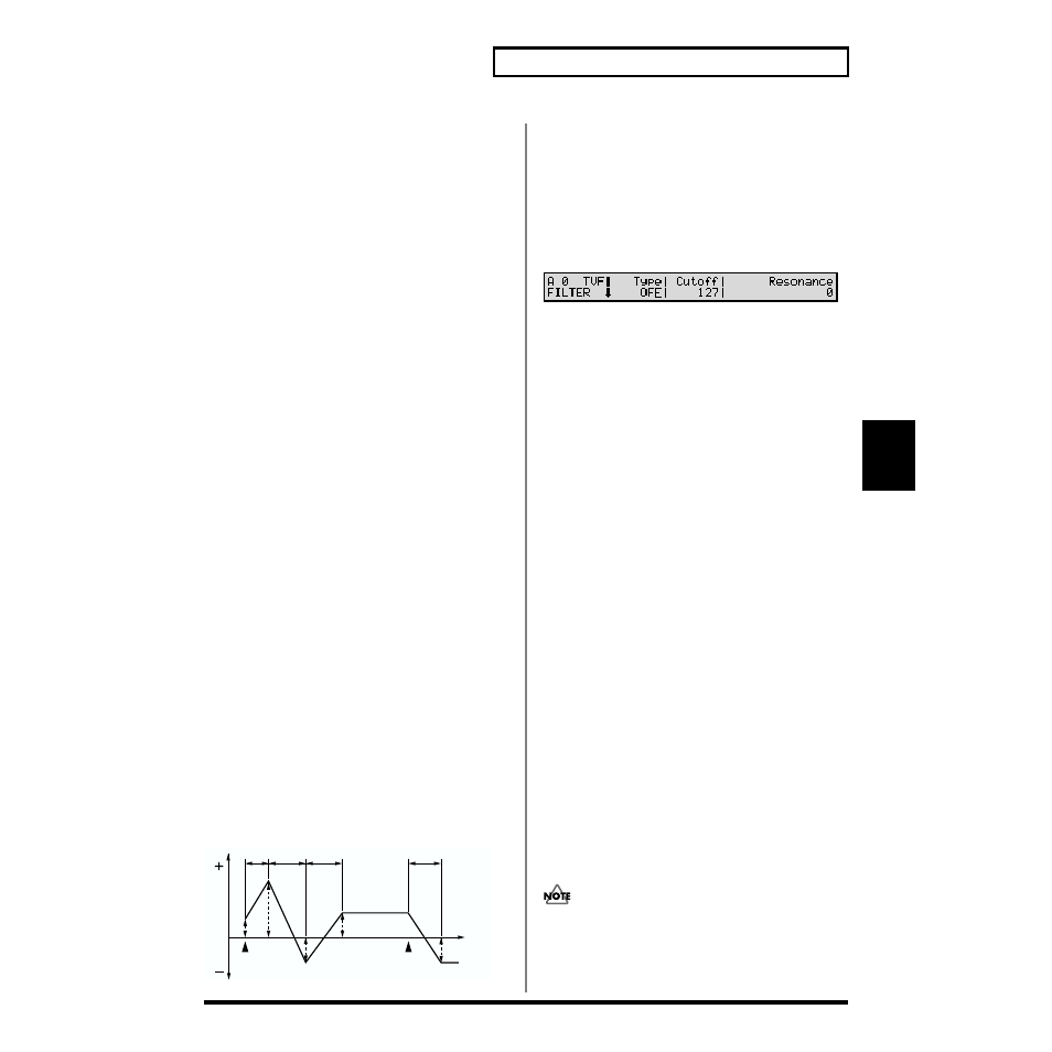 Changing the tone (filter) of a rhythm tone (tvf) | Roland XV-88 User Manual | Page 101 / 312