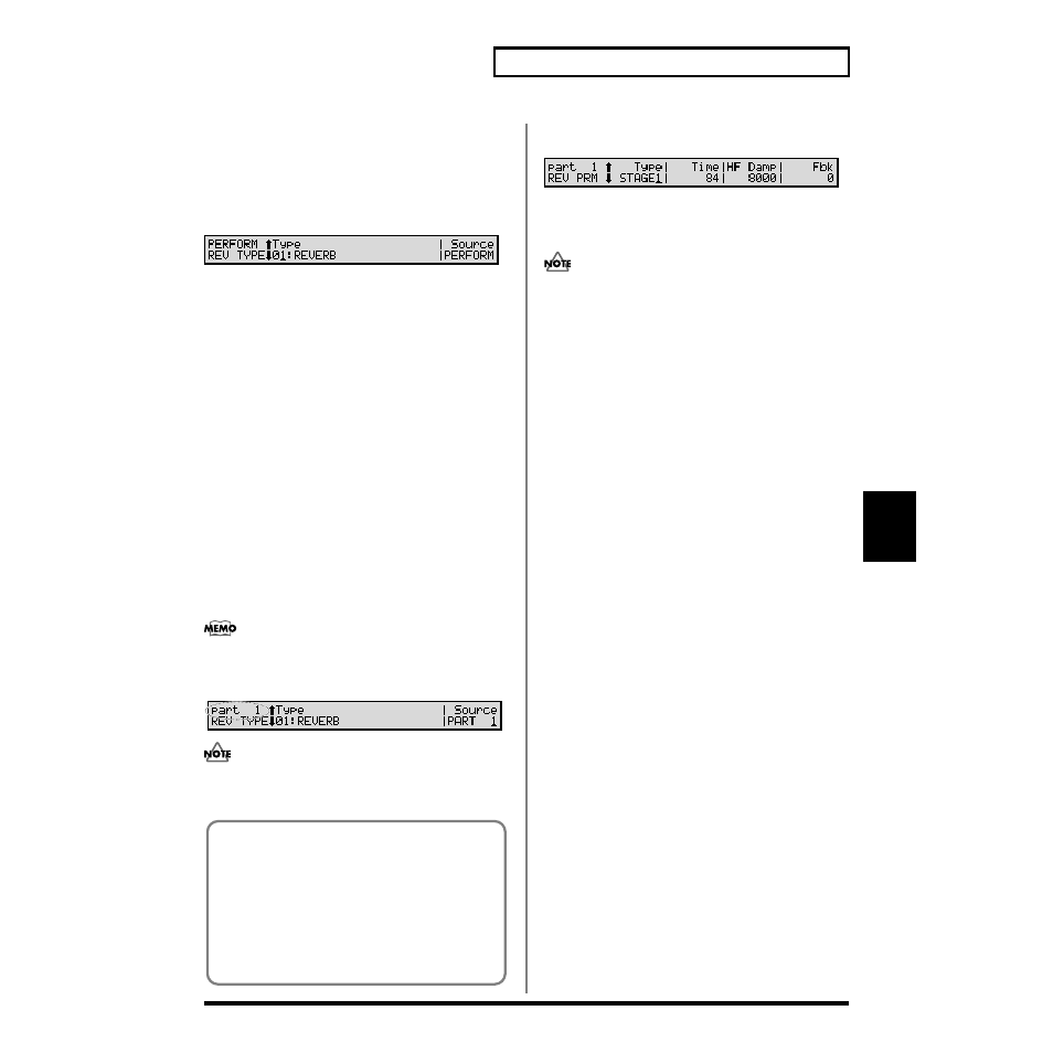 Functions of parameters, P. 159) | Roland XV-88 User Manual | Page 159 / 312