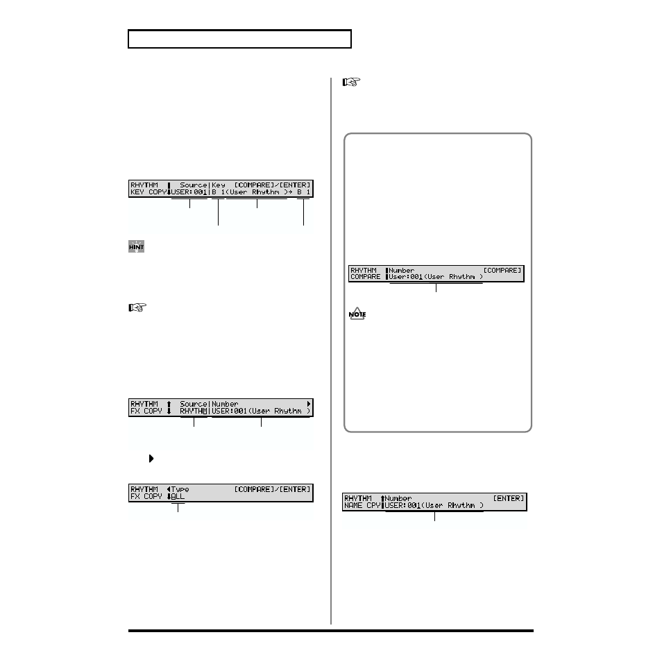 Copying a rhythm set | Roland XV-88 User Manual | Page 184 / 312
