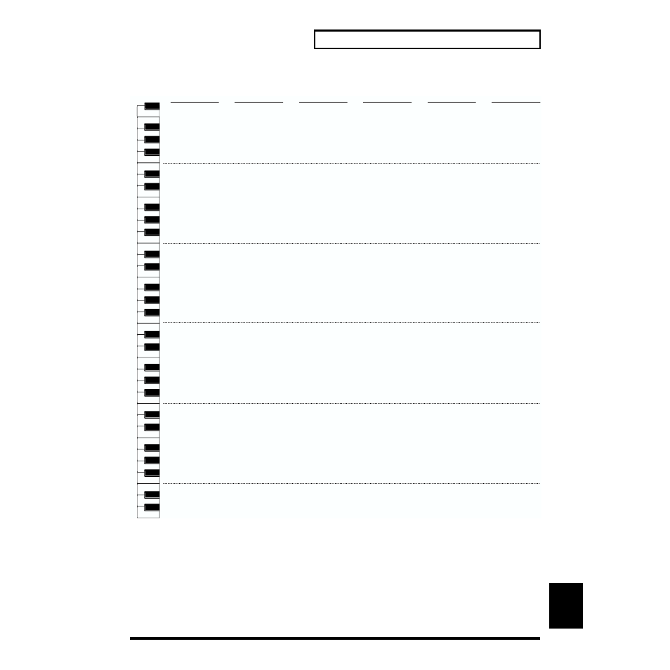 261 rhythm set list, Pr-h (gm2 group) | Roland XV-88 User Manual | Page 261 / 312