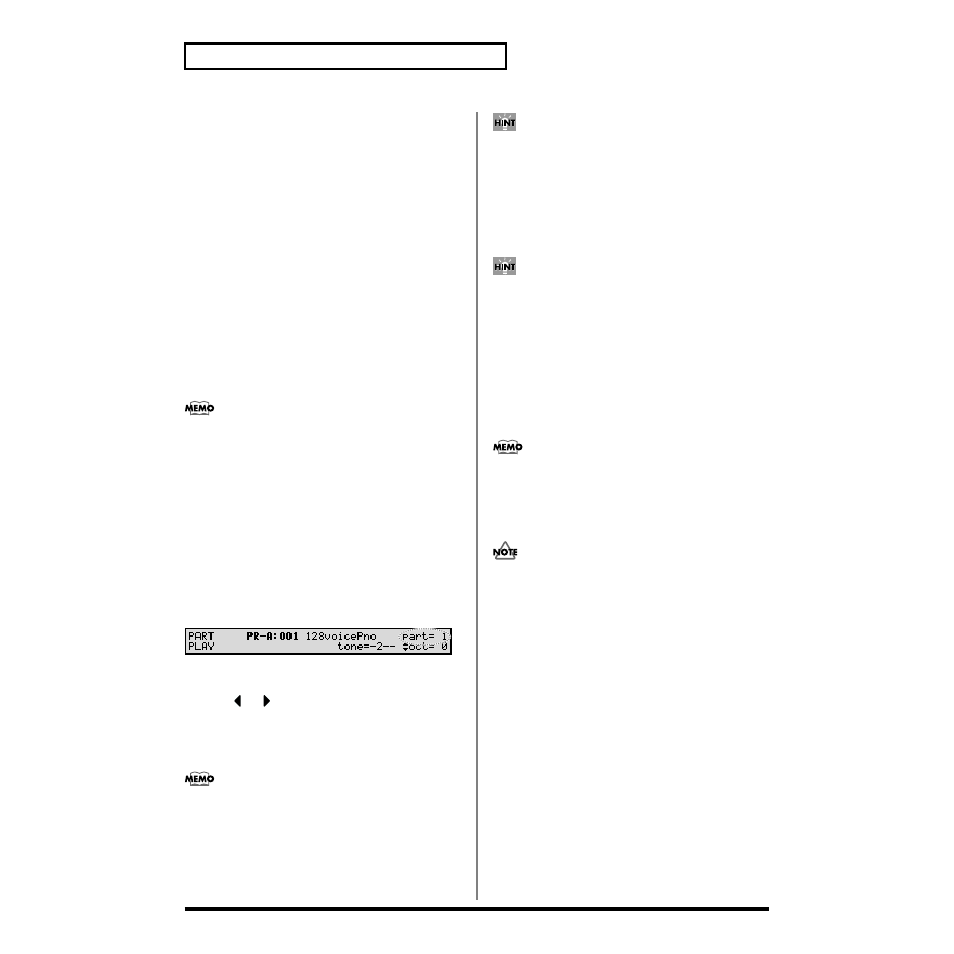 Assigning a different patch to a part, Using the sliders to modify the sound in realtime | Roland XV-88 User Manual | Page 38 / 312