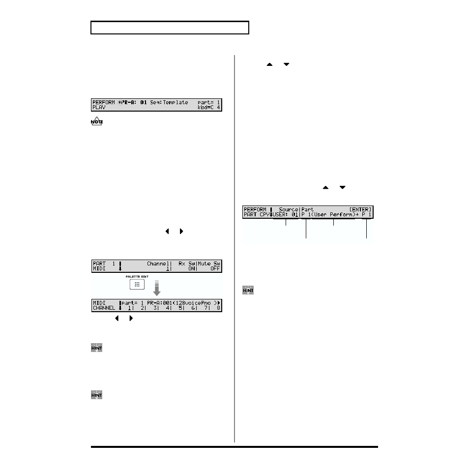 Copying the settings of another part (part copy), P. 50, p. 58, p. 67, p. 94) | Roland XV-88 User Manual | Page 50 / 312