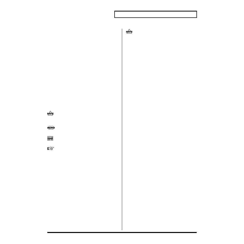 Notation used in this owner’s manual | Roland XV-88 User Manual | Page 7 / 312
