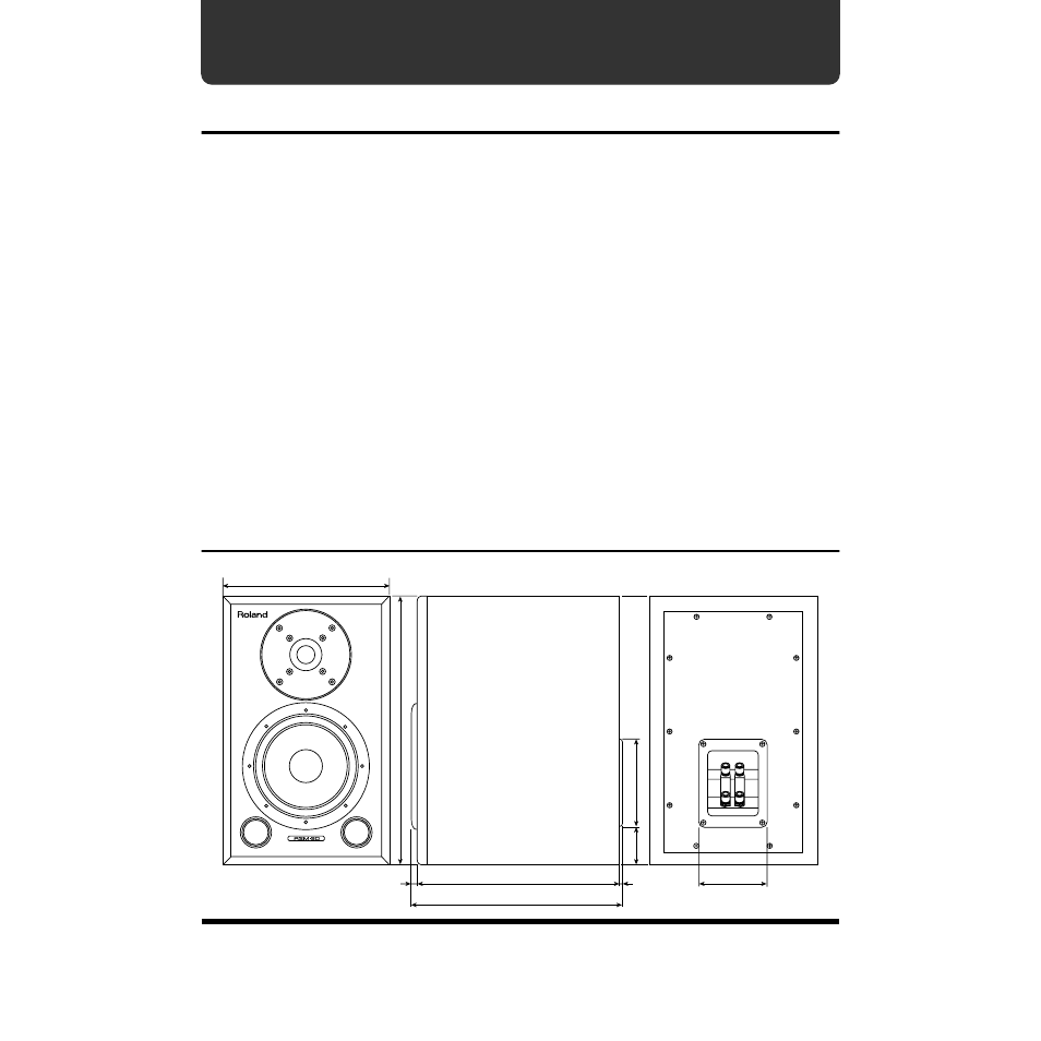Appendices, Specification, Dimensions | Roland RSM-90 User Manual | Page 6 / 8