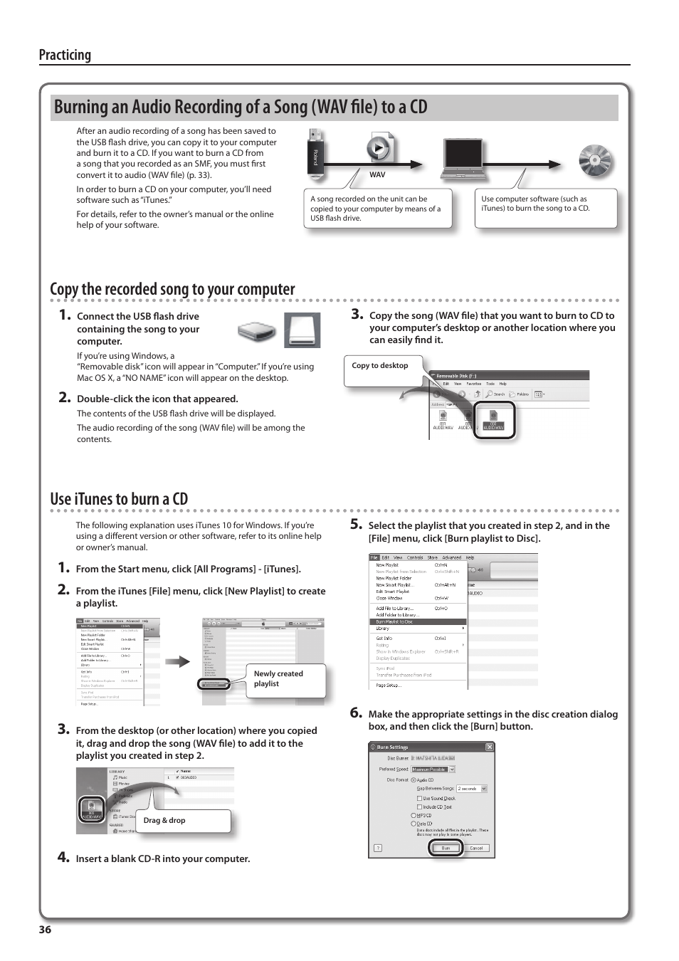 Practicing | Roland DP90 User Manual | Page 36 / 64