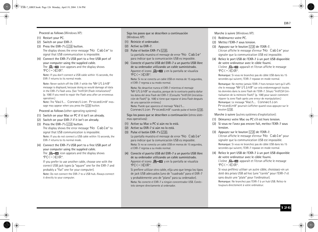 Roland EXR-7 User Manual | Page 126 / 152