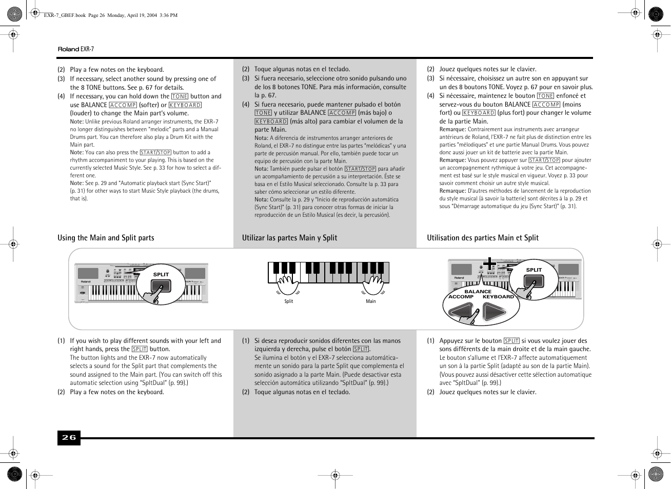 Roland EXR-7 User Manual | Page 26 / 152