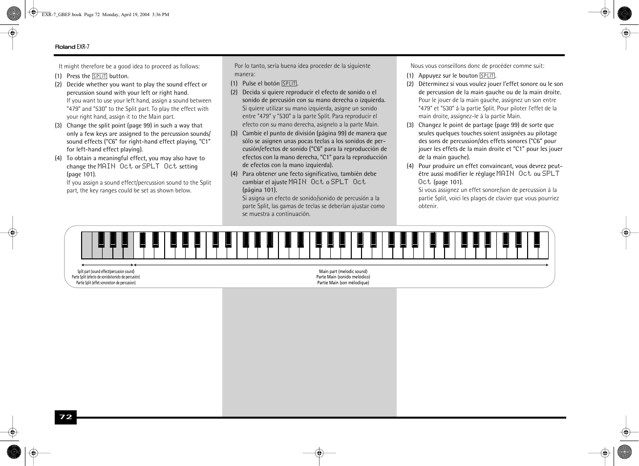 Roland EXR-7 User Manual | Page 72 / 152