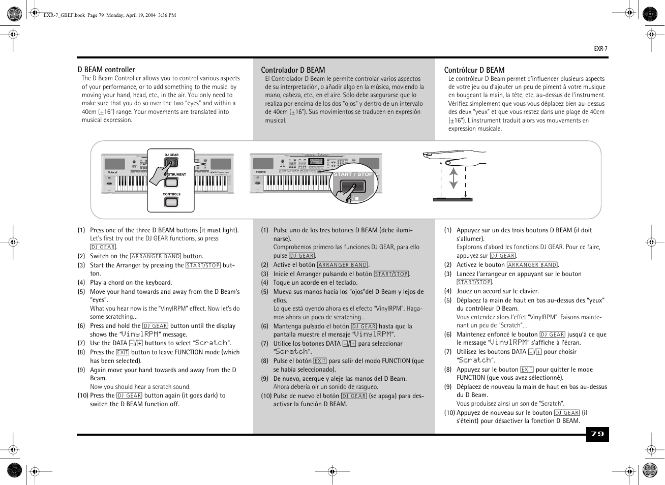 Roland EXR-7 User Manual | Page 79 / 152