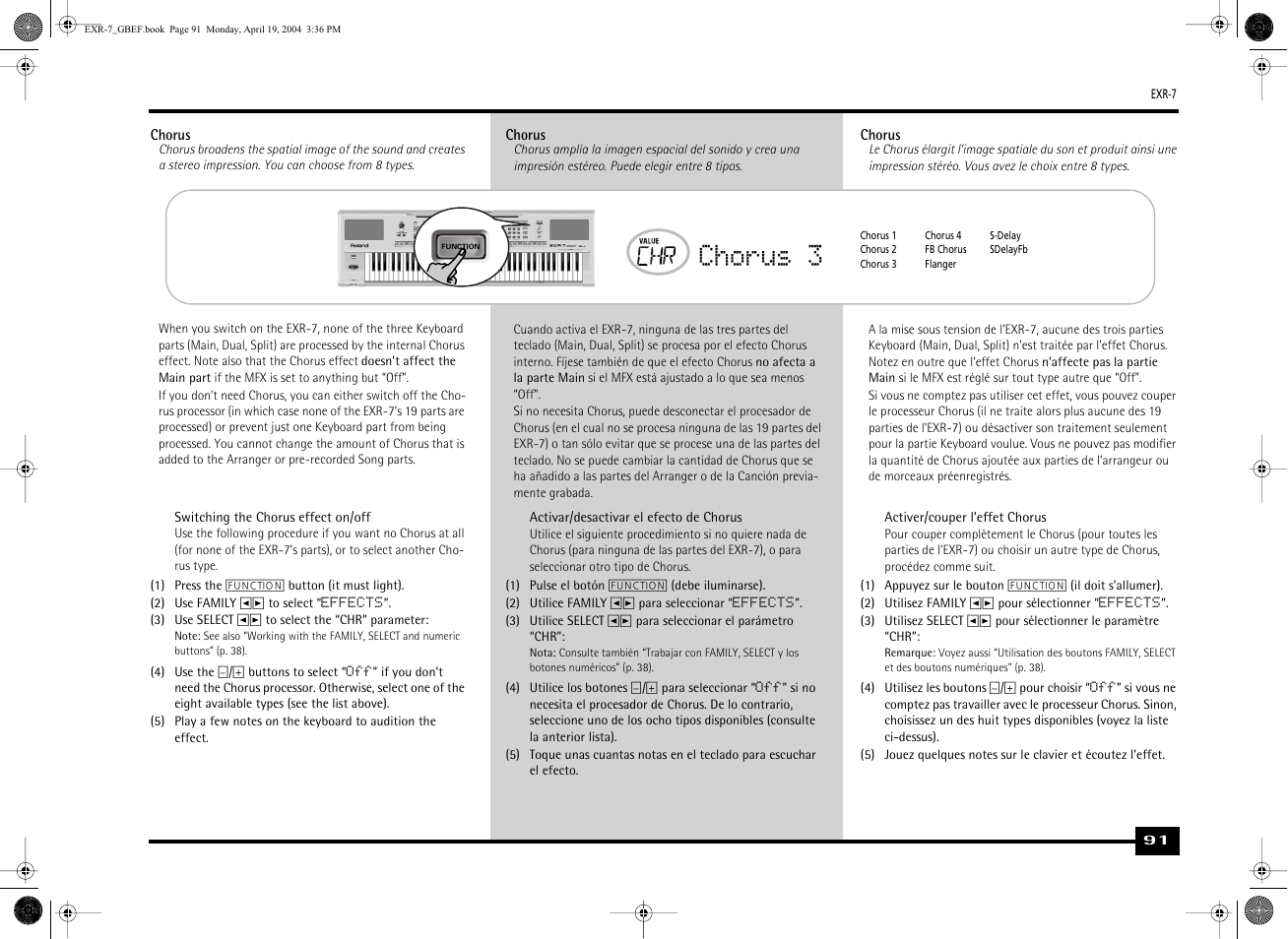 Chorus 3 | Roland EXR-7 User Manual | Page 91 / 152