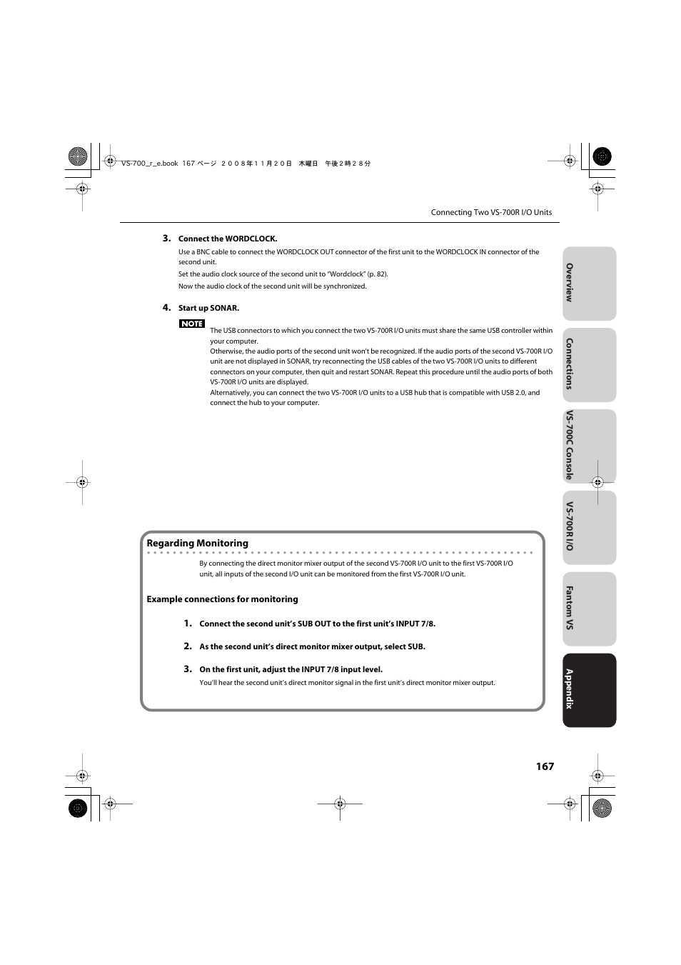 Roland Sonar V-Studio VS-700 User Manual | Page 167 / 188