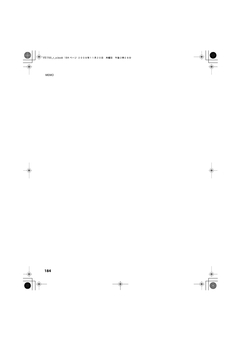 Roland Sonar V-Studio VS-700 User Manual | Page 184 / 188