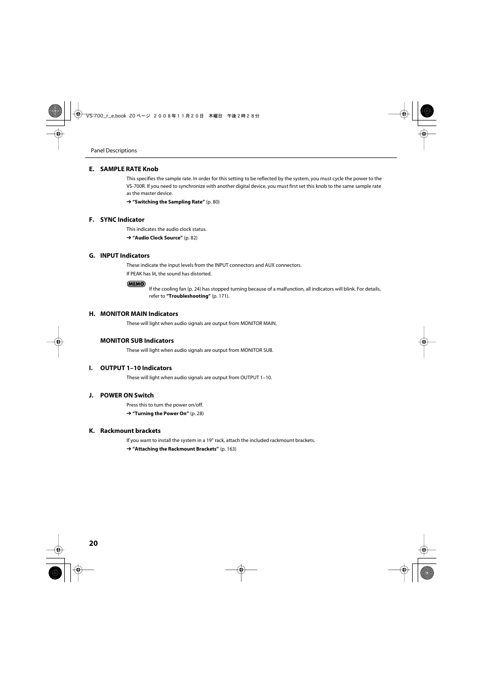 Roland Sonar V-Studio VS-700 User Manual | Page 20 / 188