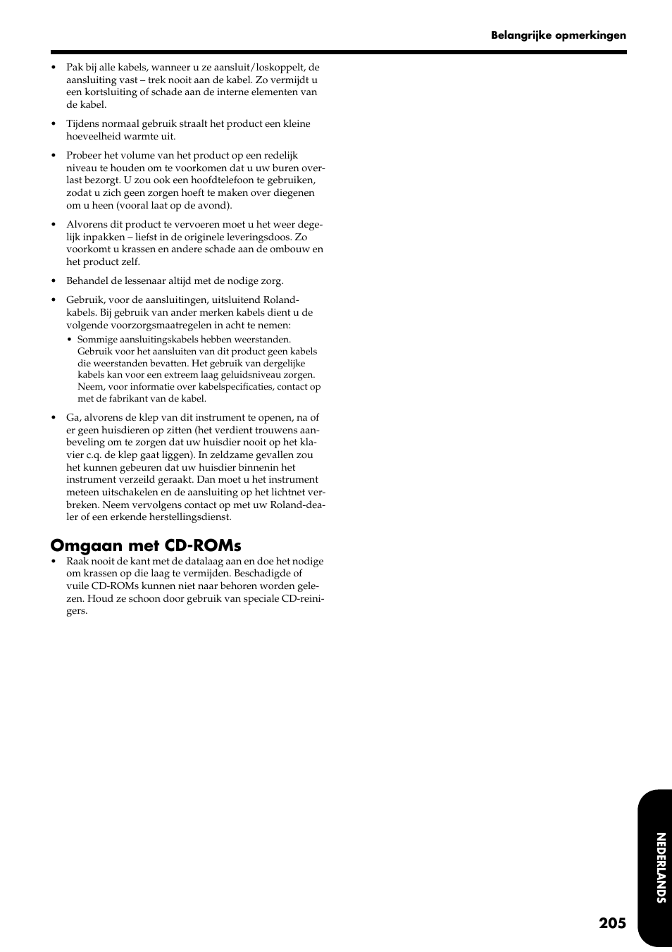 Omgaan met cd-roms | Roland HP109-PE User Manual | Page 207 / 250