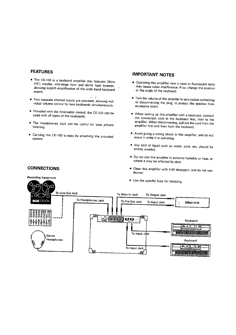 Iulil | Roland CK-100 User Manual | Page 2 / 4