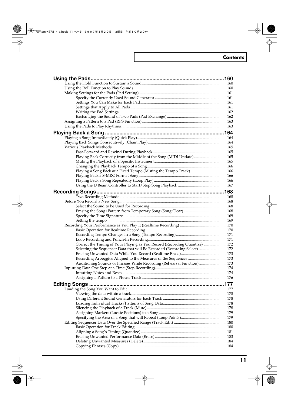 Roland X-6 User Manual | Page 11 / 348