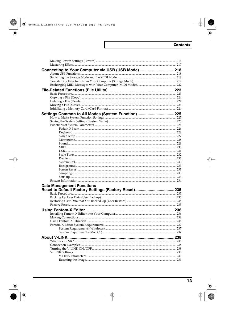 Roland X-6 User Manual | Page 13 / 348