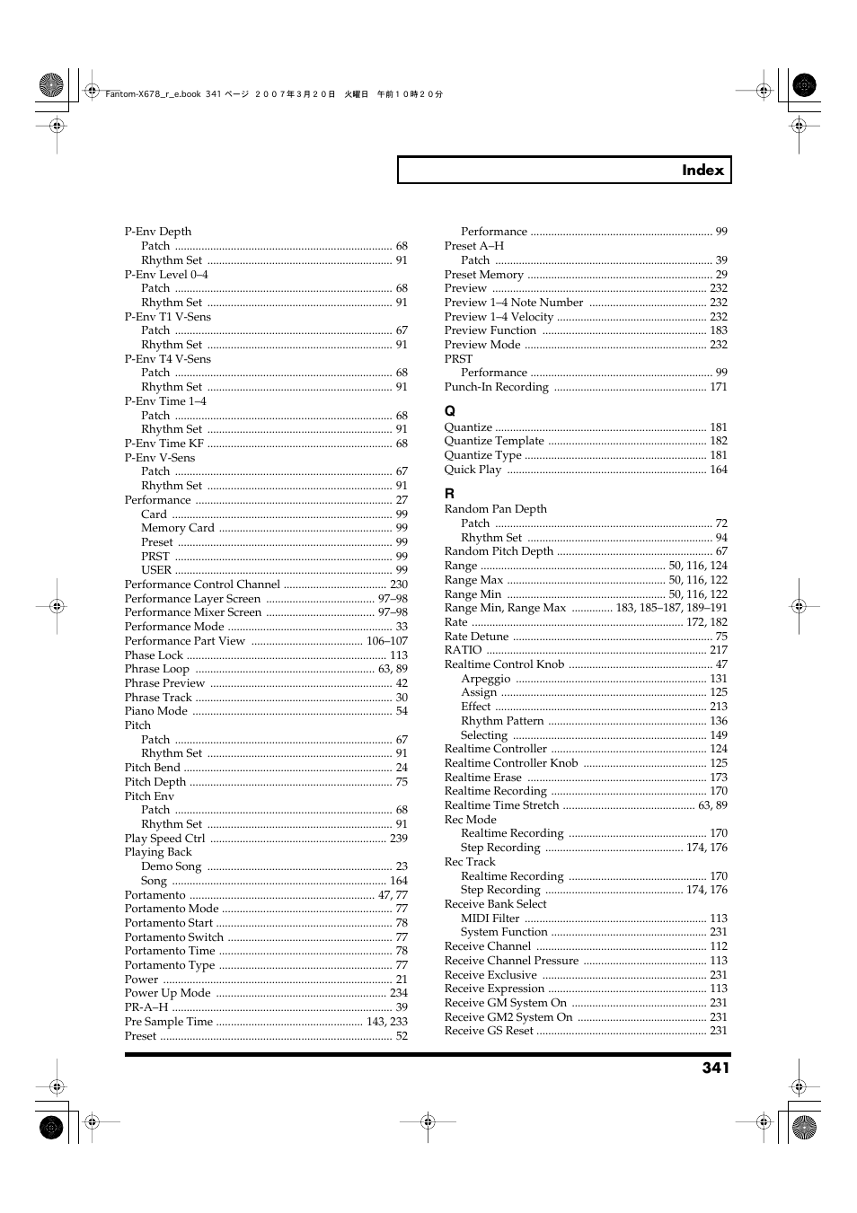 Roland X-6 User Manual | Page 341 / 348