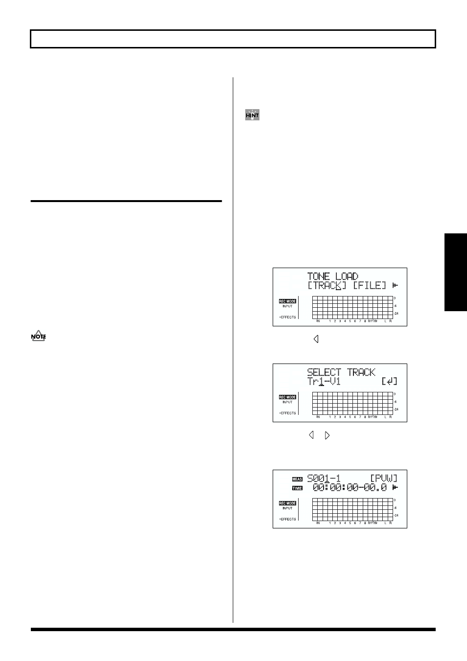 Creating original drum kits (tone load), Loading from the tracks, 105 about the drum kits | Roland BR-864 User Manual | Page 105 / 200