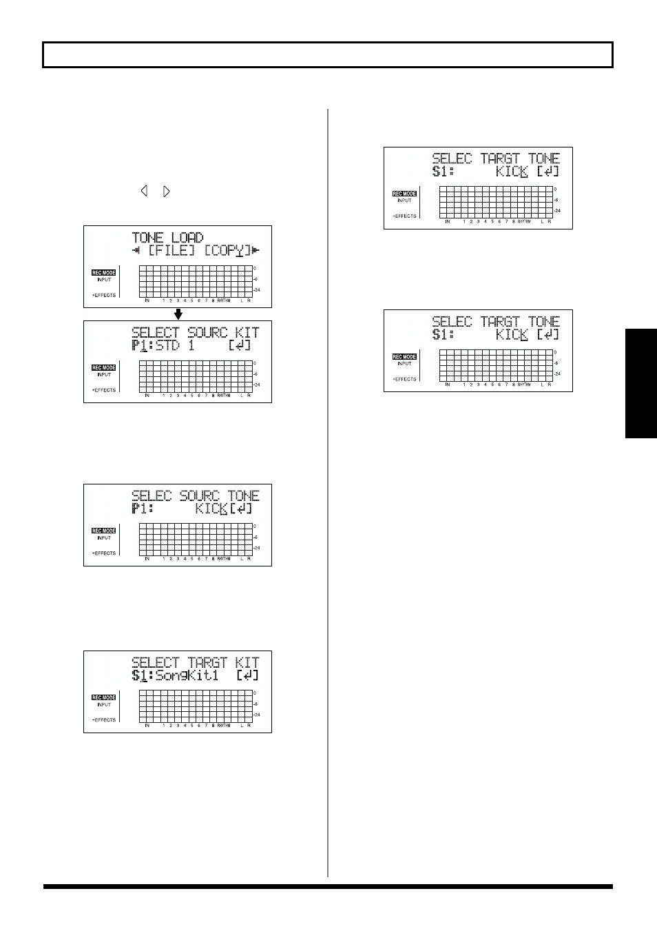 Copying drum sounds from other drum kits, 107 about the drum kits | Roland BR-864 User Manual | Page 107 / 200