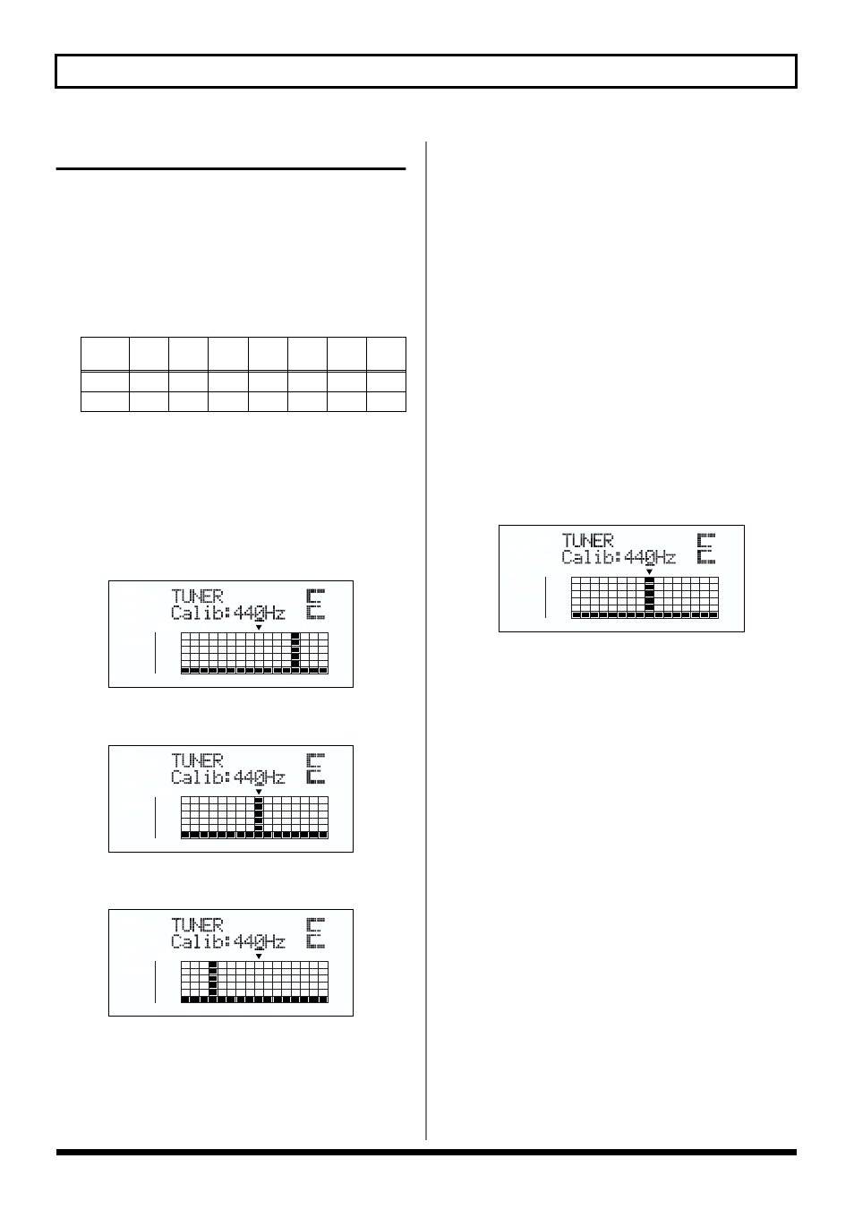 Tuning, Setting the reference pitch of the tuner, 138 tuning an instrument (tuner) | Roland BR-864 User Manual | Page 138 / 200