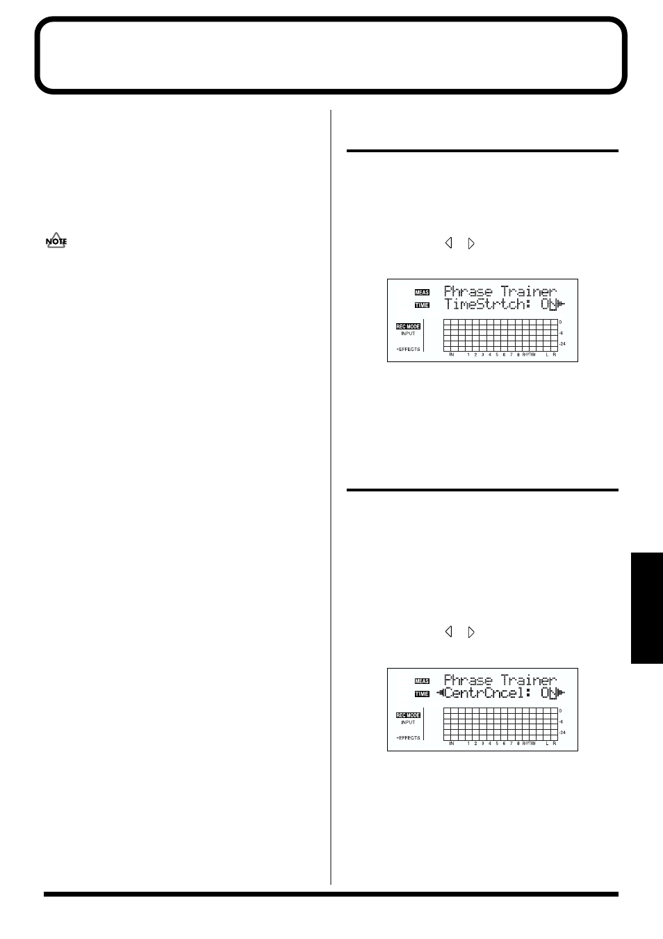 Copying difficult songs (phrase trainer), Slowing down the speed (time stretch function), The song. (p. 139) | Roland BR-864 User Manual | Page 139 / 200