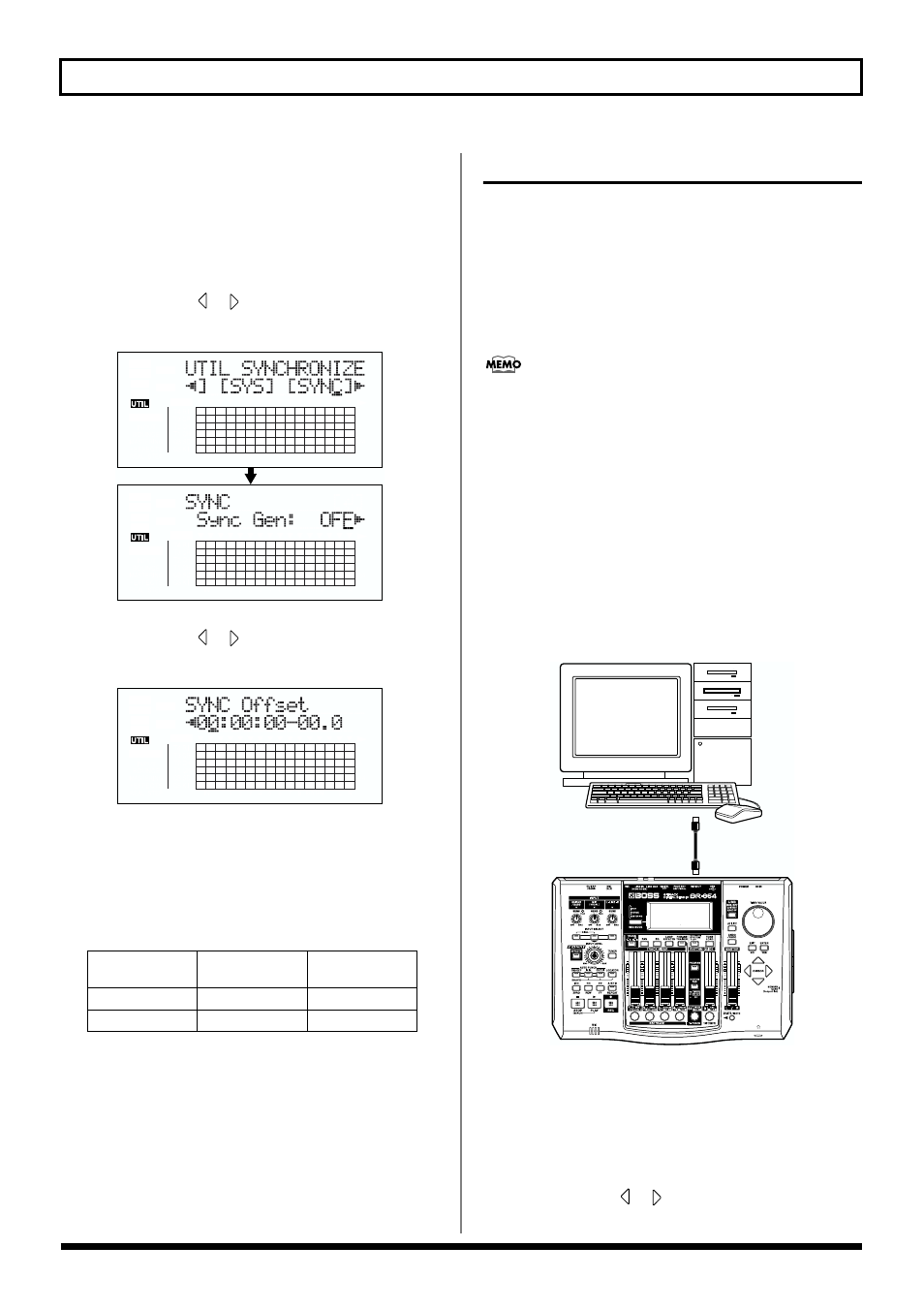 Setting the mtc offset, Using mmc, Operating mmc-compatible devices with the br-864 | 144 synchronizing with midi devices | Roland BR-864 User Manual | Page 144 / 200