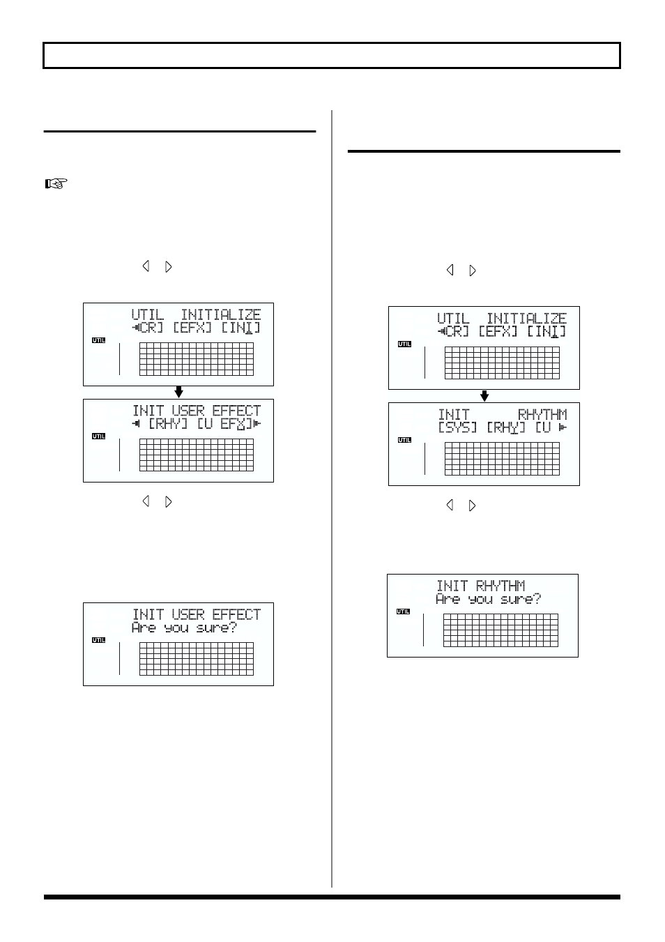 Initializing the effect settings | Roland BR-864 User Manual | Page 148 / 200
