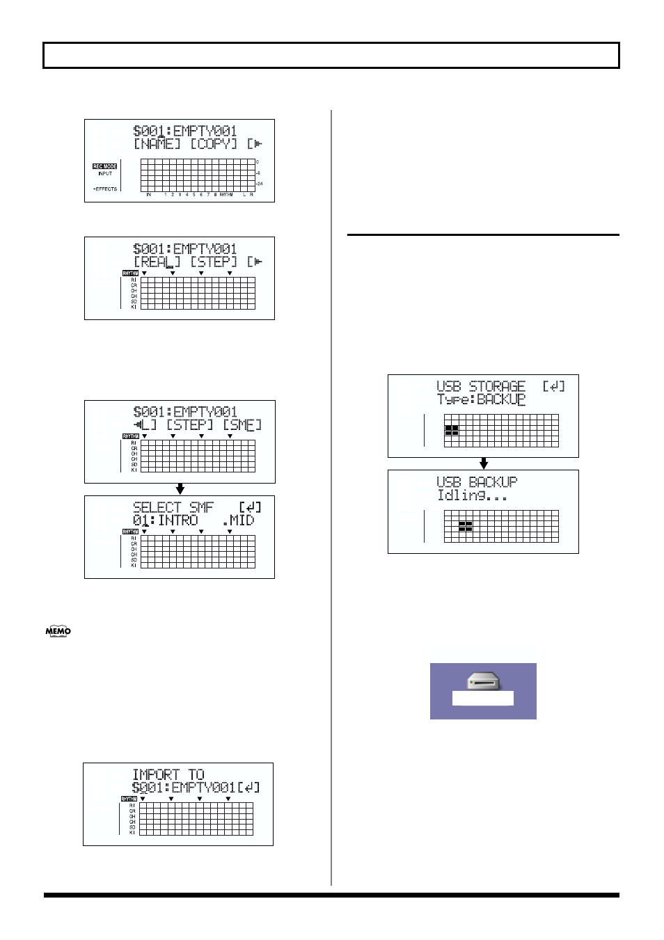 With macintosh, 168 importing smfs and creating patterns | Roland BR-864 User Manual | Page 168 / 200