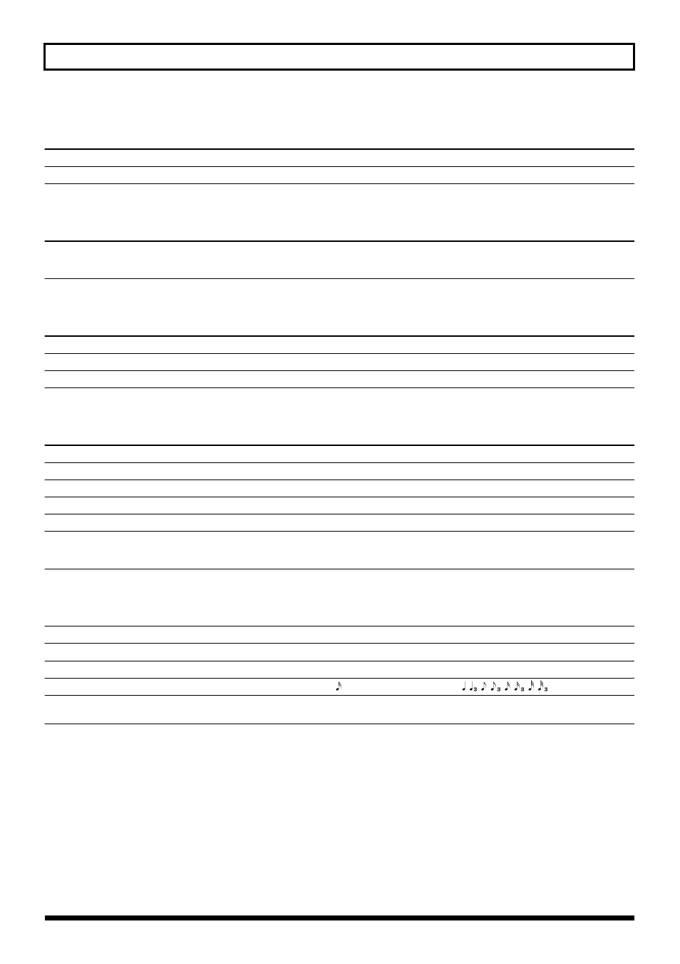 Scrub parameter, Insert mode parameter, Rhythm guide parameter | Arrangement parameter, Pattern parameter, 180 parameter list | Roland BR-864 User Manual | Page 180 / 200