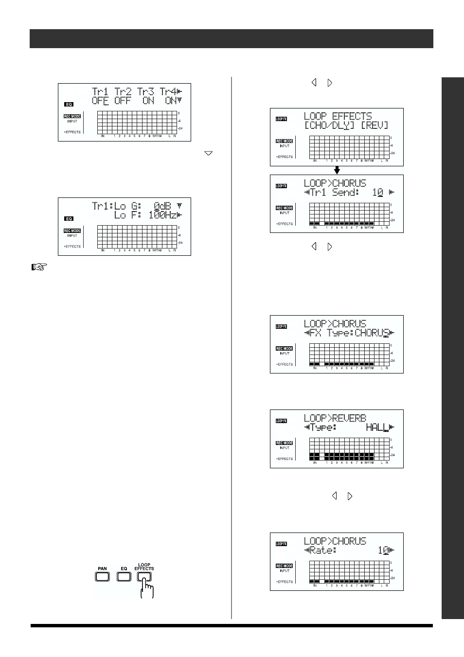 Adding width to the sound (loop effect), Quick start, 41 recording/playing back a song | Roland BR-864 User Manual | Page 41 / 200