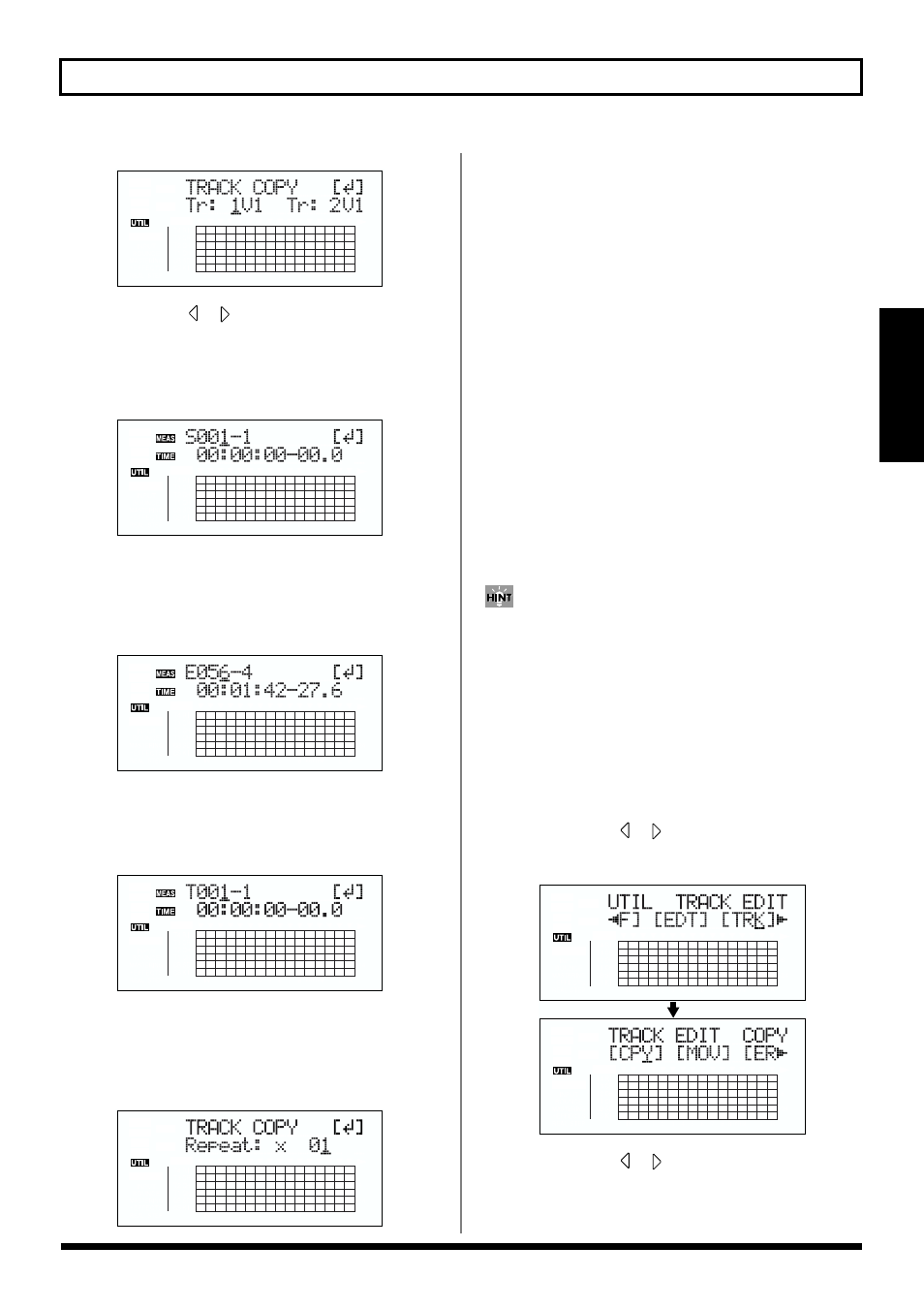 Copying a complete track (all) | Roland BR-864 User Manual | Page 75 / 200