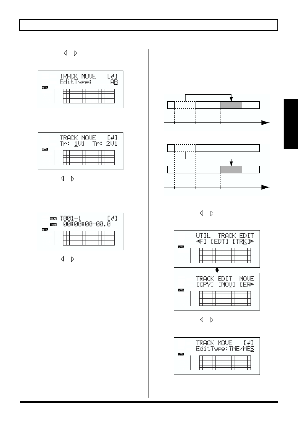 Moving by specifying the time (tme/mes) | Roland BR-864 User Manual | Page 77 / 200