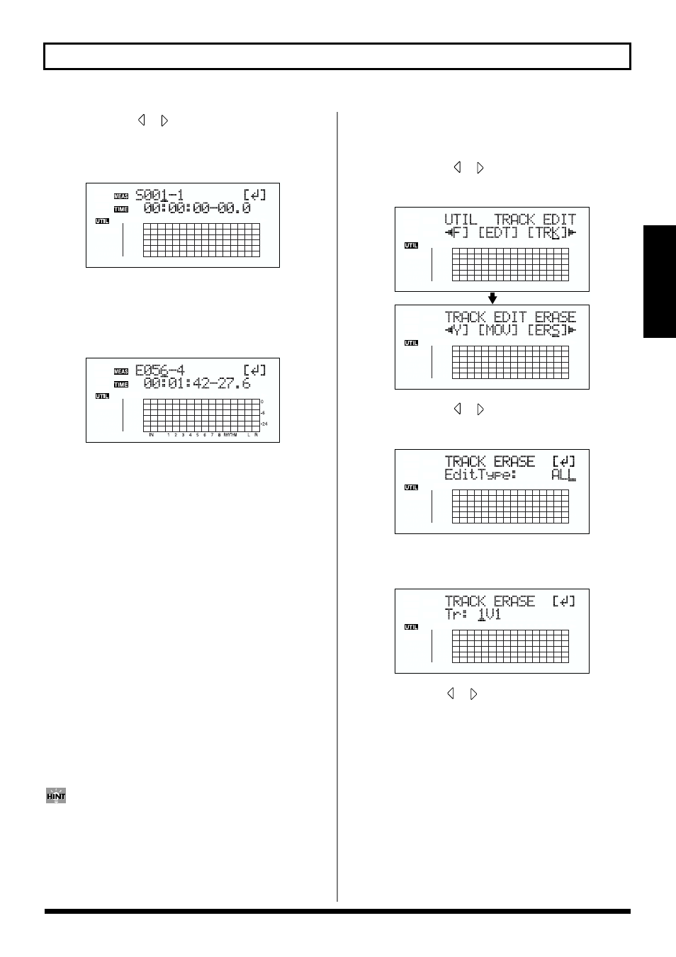 Erasing a complete track (all) | Roland BR-864 User Manual | Page 81 / 200