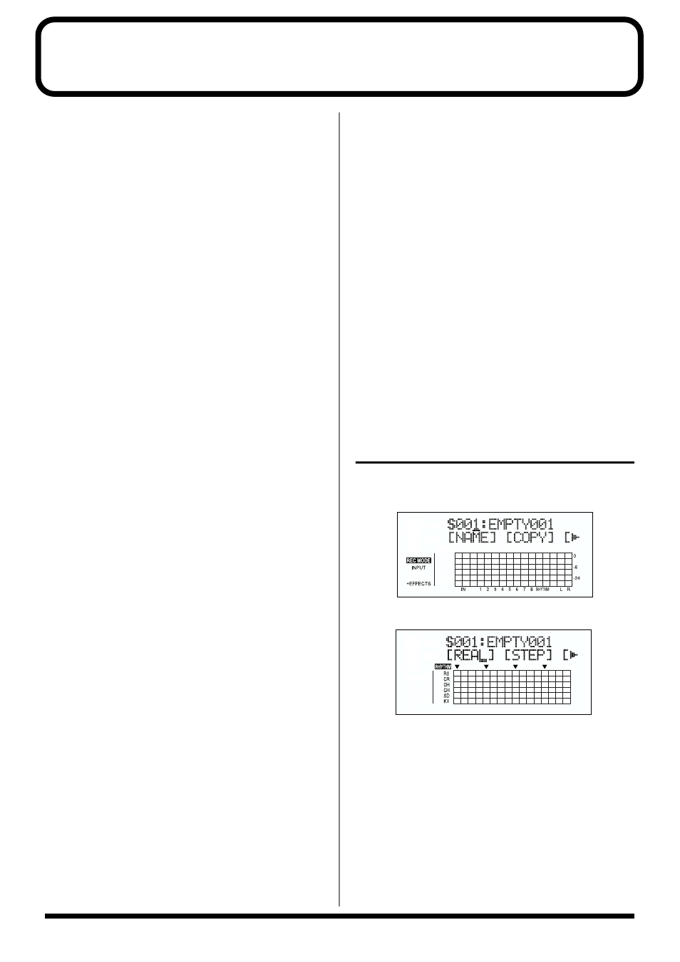 Creating original patterns, Note concerning creation of patterns, Creating patterns in realtime recording | Realtime recording, Step recording, Importing smfs | Roland BR-864 User Manual | Page 96 / 200