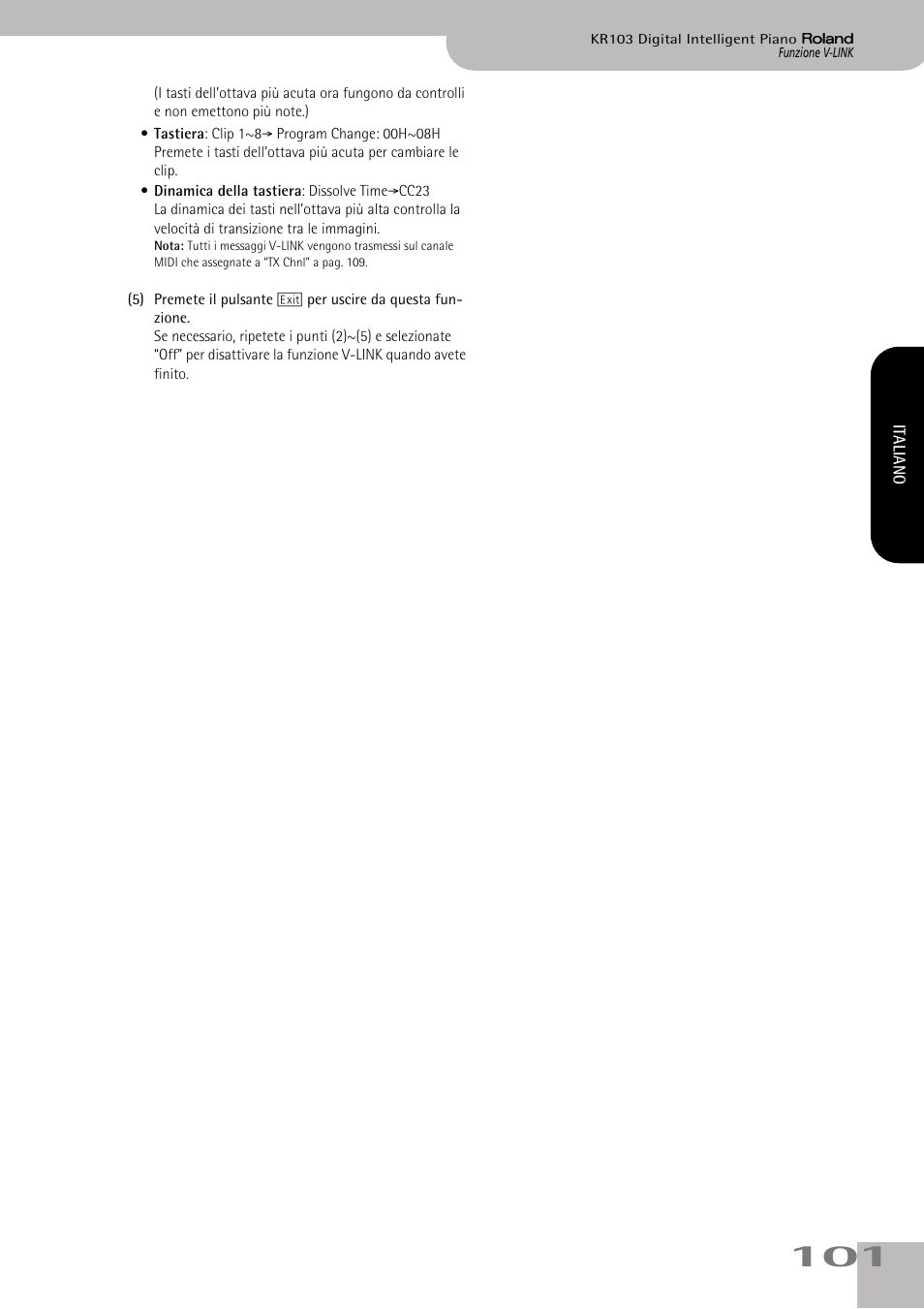 Roland KR103 User Manual | Page 103 / 186