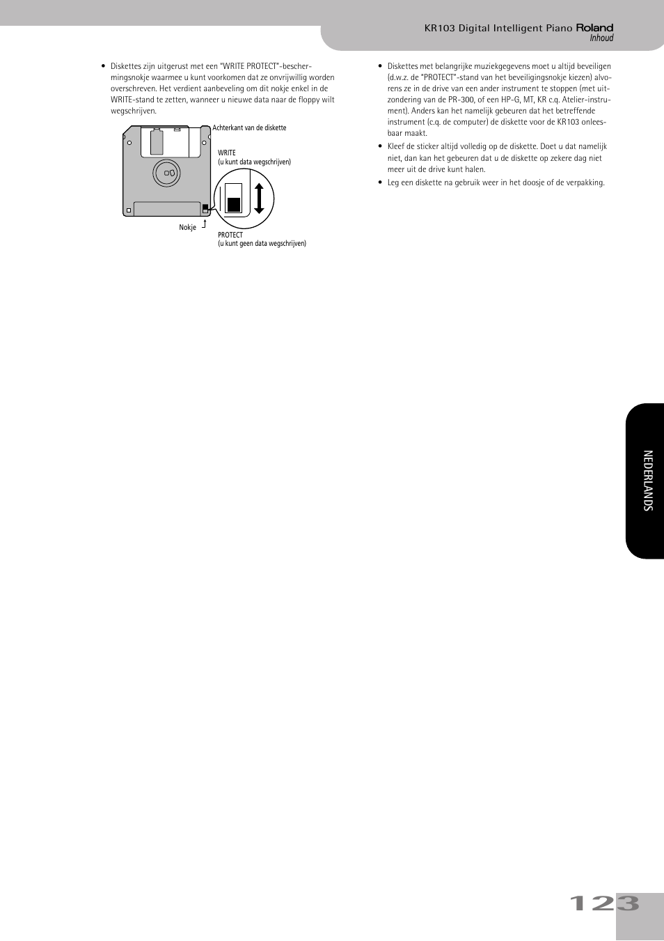 Roland KR103 User Manual | Page 125 / 186