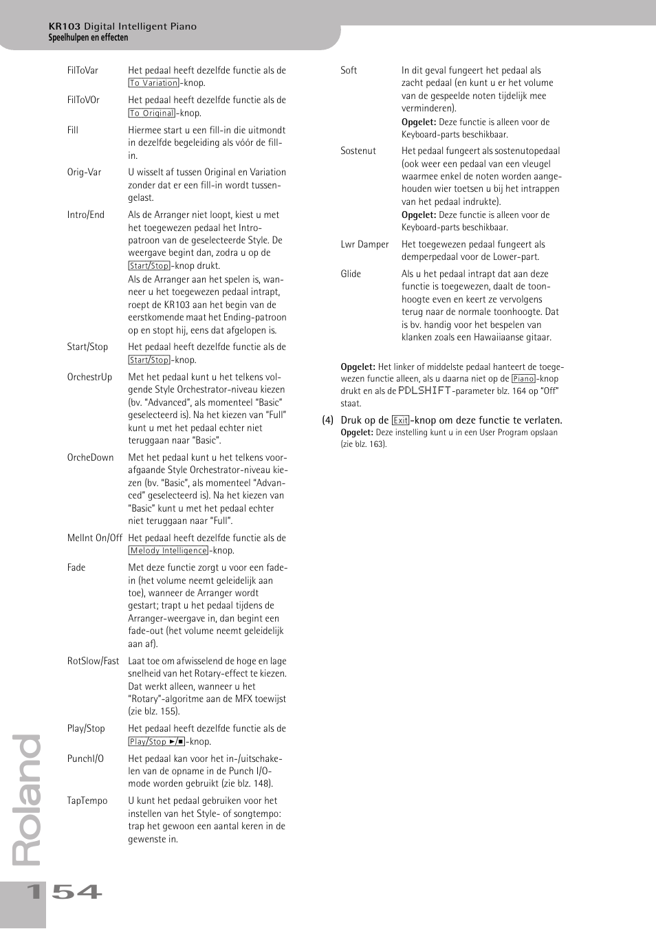 Roland KR103 User Manual | Page 156 / 186