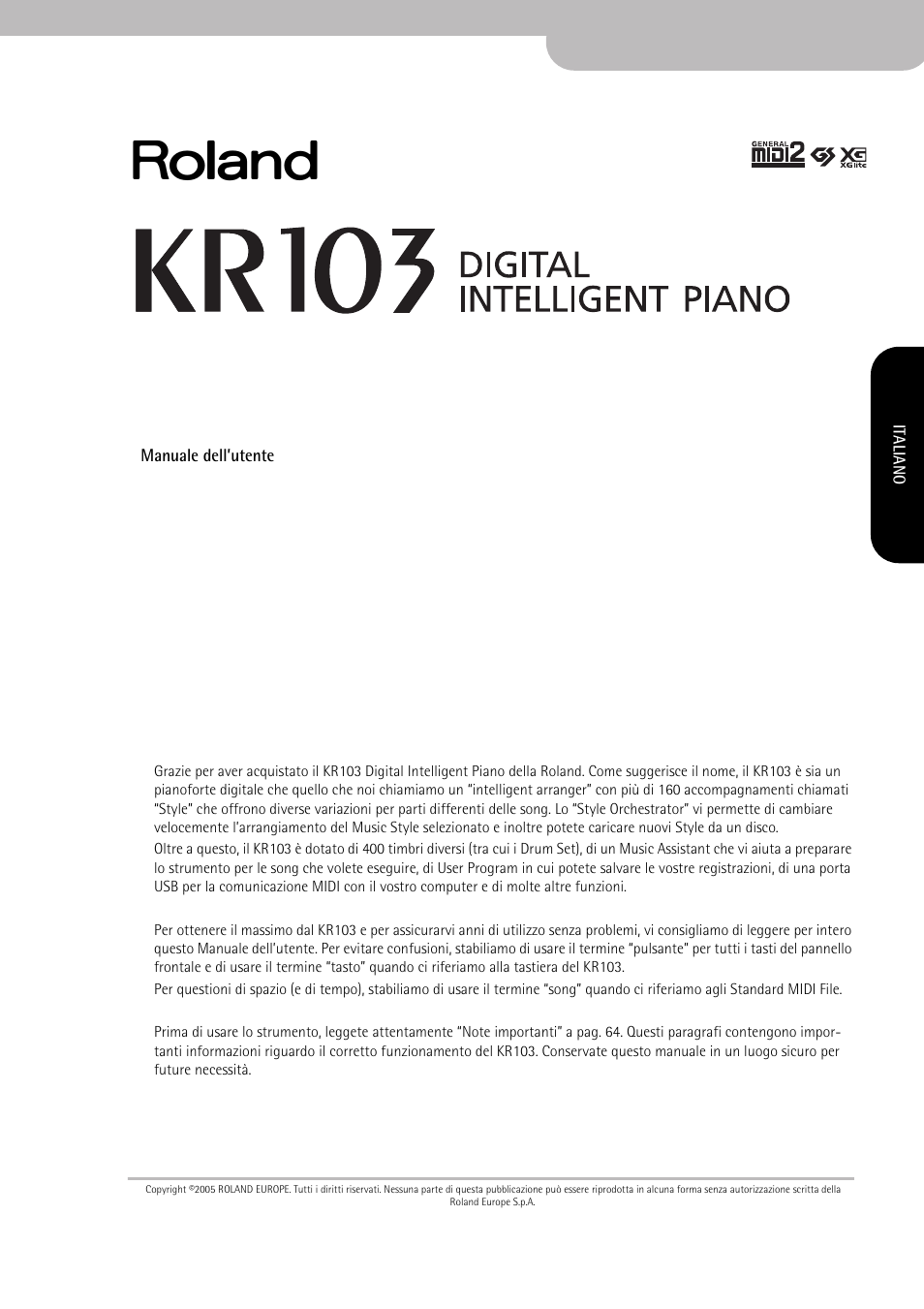P. 59) | Roland KR103 User Manual | Page 61 / 186