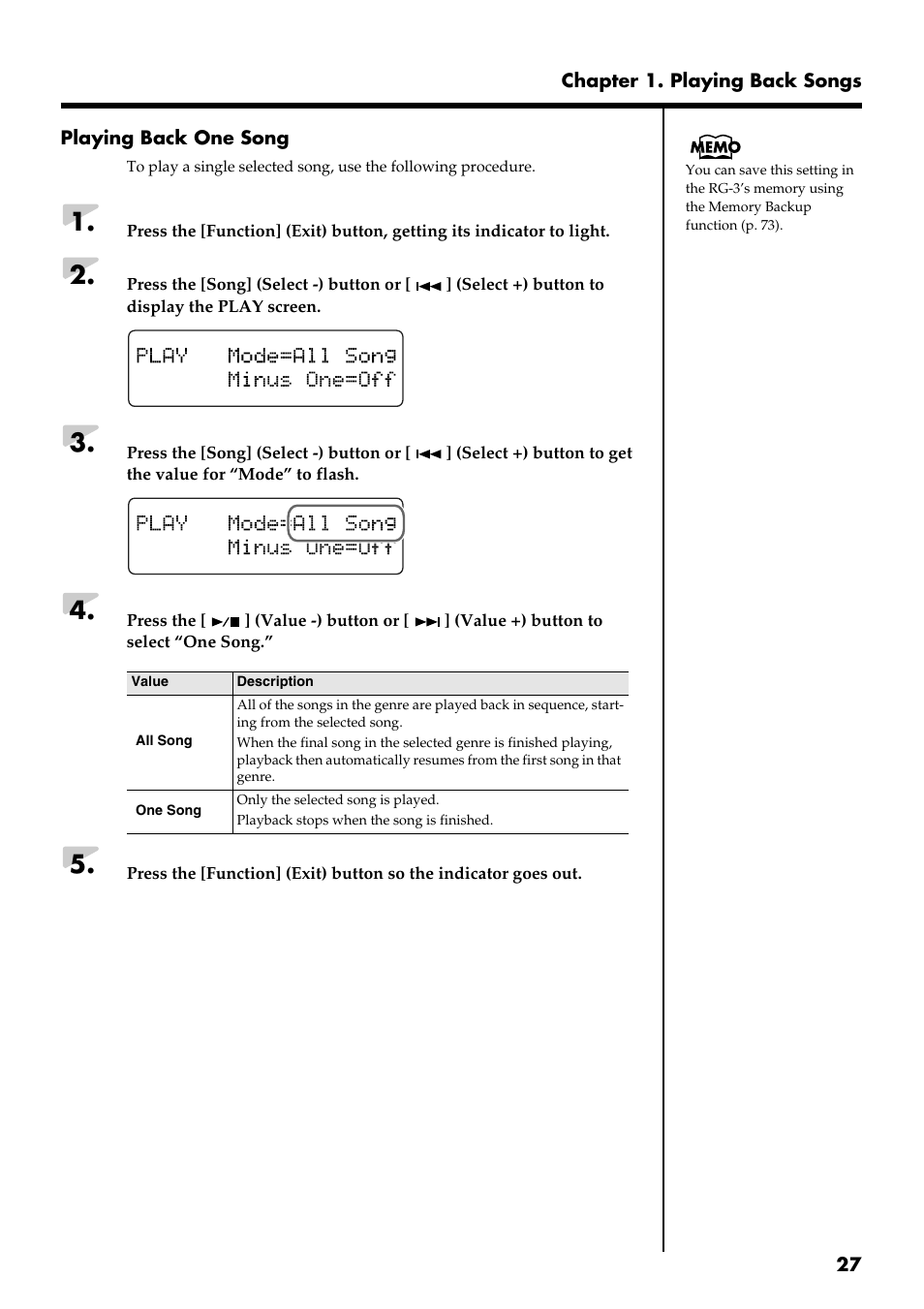 Roland RG-3 User Manual | Page 29 / 124