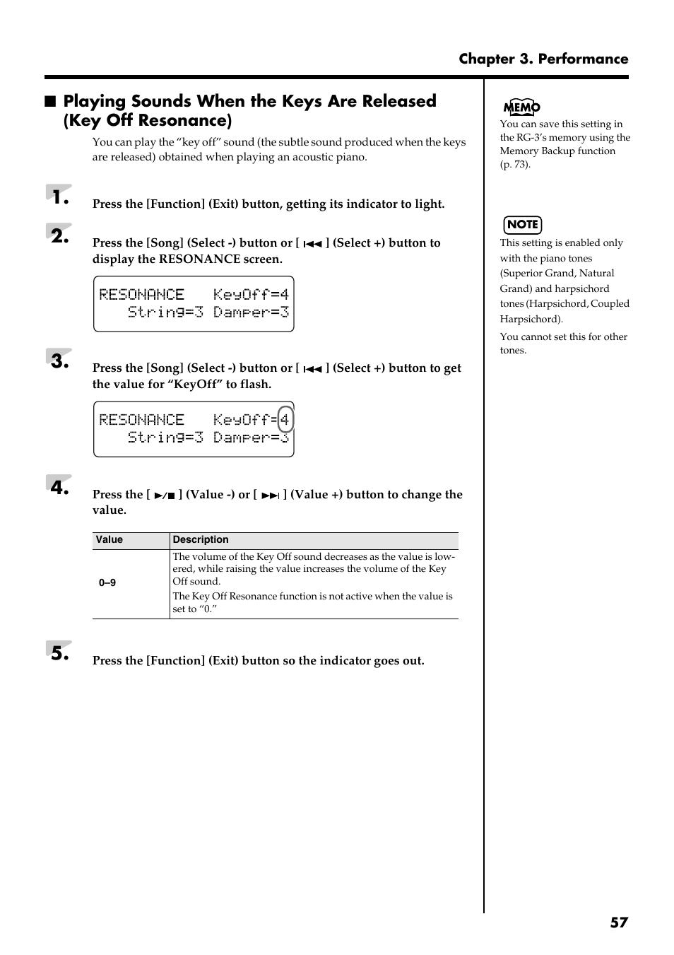 Roland RG-3 User Manual | Page 59 / 124