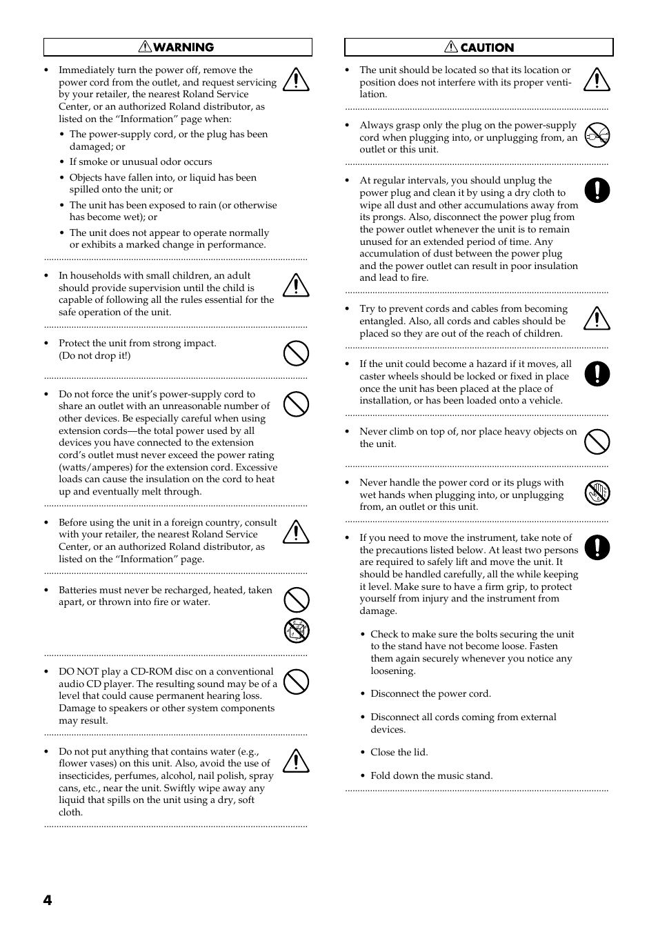 Roland RG-3 User Manual | Page 6 / 124