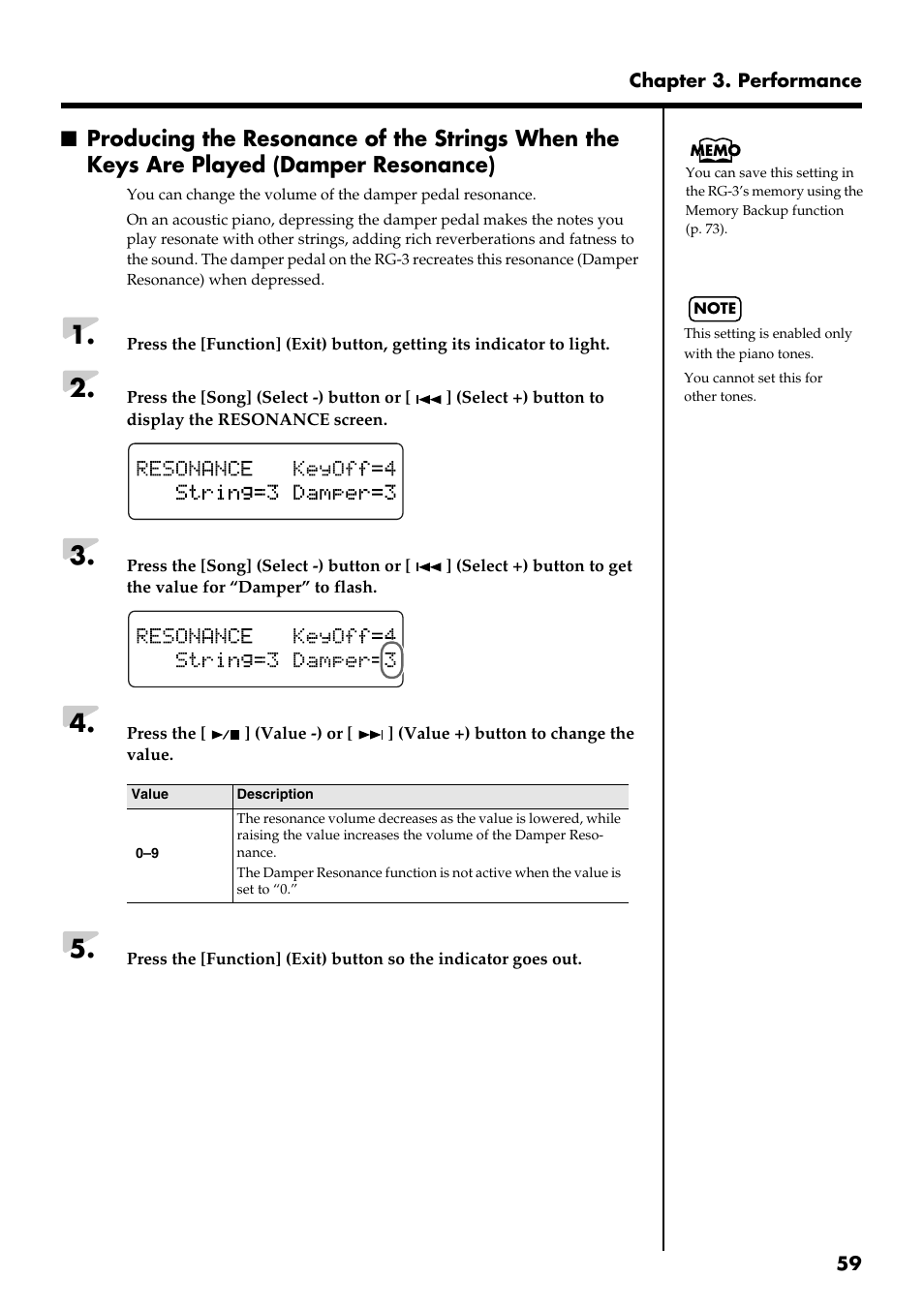 Roland RG-3 User Manual | Page 61 / 124