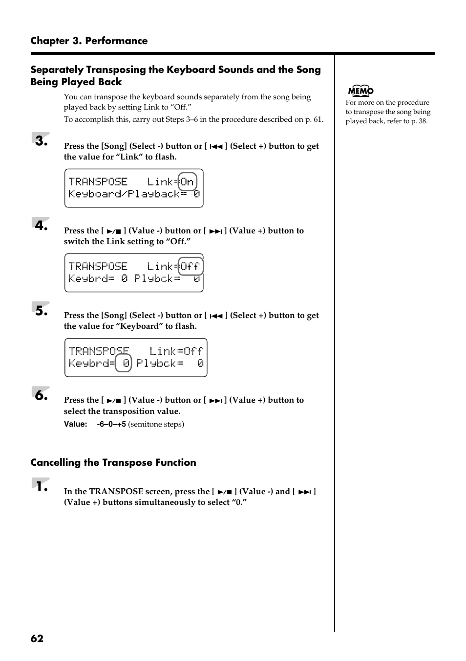 Roland RG-3 User Manual | Page 64 / 124